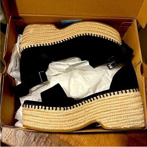 Toms Women’s Black Platform Sandals- worn once